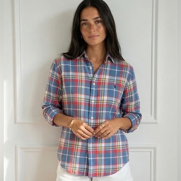 Ralph Lauren Tops - Polo Ralph Lauren Plaid Button-Down Shirt - Blue/Red NWT